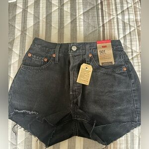 Levi’s 501 black Jean shorts